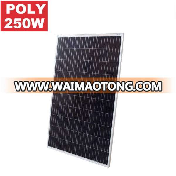 China PV manufacturer 250w PV Solar Panel Price with Full Certificates